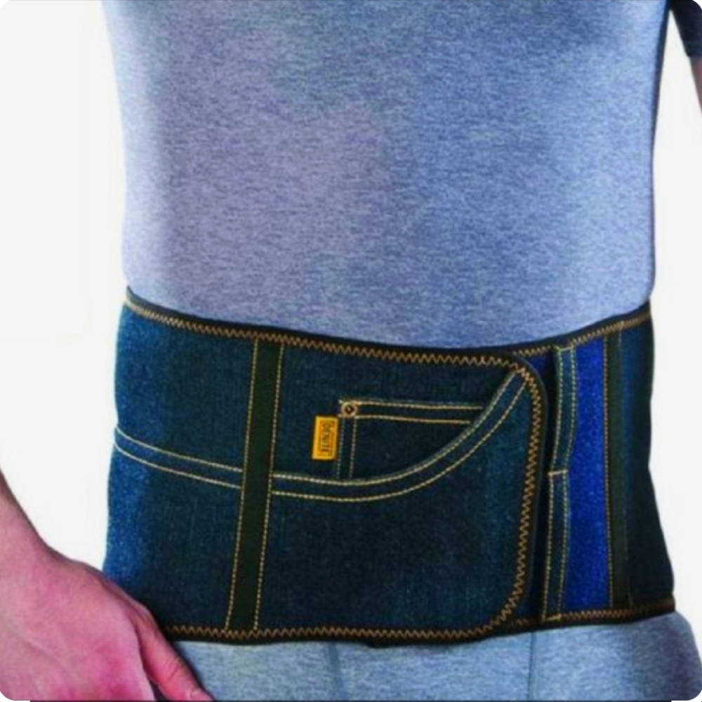Vission Denite Denim Back Brace Sz Large Brand New